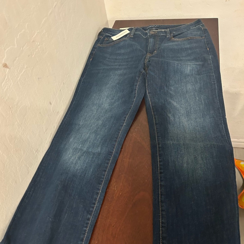 AEROPOSTALE Aero Mid
Rise Bootcut Jean, Dark
Wash, 12 Regular